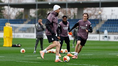 El Real Madrid prepara el partido contra el Talavera