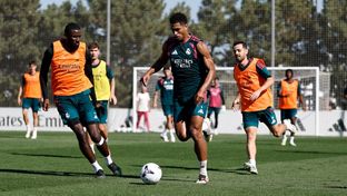 Último entrenamiento antes del partido contra el Betis