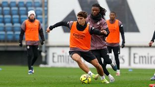 Último entrenamiento antes de recibir a la Real Sociedad