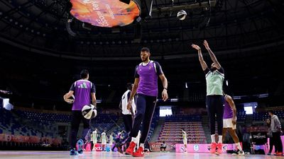 Último entrenamiento antes de la final de la Copa del Rey