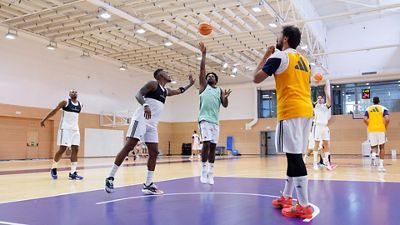 Entrenamiento en la Ciudad Real Madrid previo al viaje a Murcia