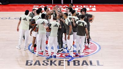 Last training session before the game against Bayern