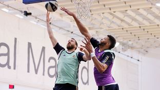 Último entrenamiento antes de viajar a Málaga para jugar la Copa del Rey