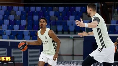 Último entrenamiento antes del duelo contra el EA7 Emporio Armani Milán