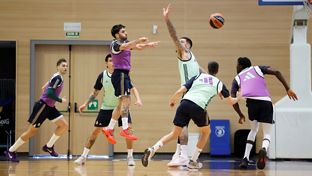 Real Madrid prepare for tomorrow's clash with Olympiacos