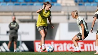 Último entrenamiento antes de viajar a Bilbao