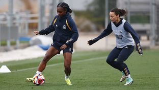 Último entrenamiento antes de la semifinal de la Supercopa 