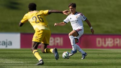 Partido de entrenamiento del Real Madrid contra el Alcorcón