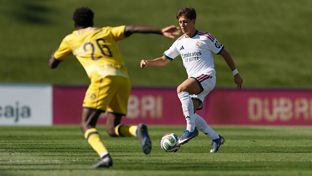 Partido de entrenamiento del Real Madrid contra el Alcorcón