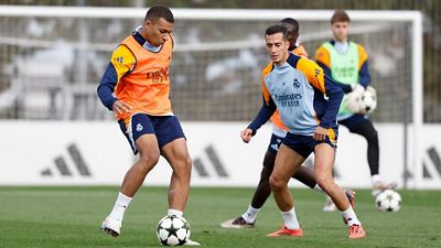 Real Madrid bereitet sich auf das Spiel gegen AC Mailand vor