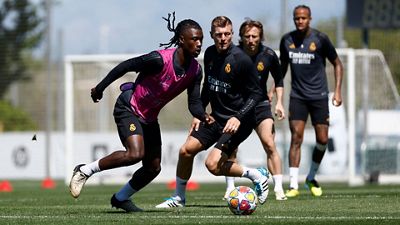 Último entrenamiento antes de recibir al Bayern