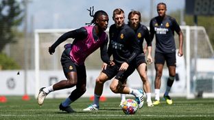 Último entrenamiento antes de recibir al Bayern