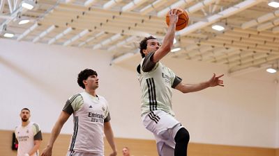 El Real Madrid prepara el partido ante el Valencia Basket