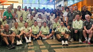 Las escuelas de la Fundación en República Dominicana recibieron a leyendas del club