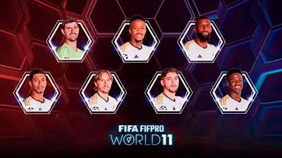 Courtois, Militão, Rüdiger, Bellingham, Modrić, Valverde y Vini Jr., candidatos al FIFA FIFPro World11 Masculino de 2023
