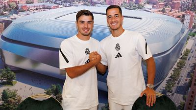 Lucas Vázquez y Brahim, protagonistas en la sesión de firmas en Las Palmas