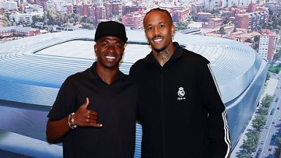 Militão y Vini Jr., protagonistas en la sesión de firmas en Mallorca
