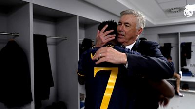 Check out how Ancelotti celebrated qualification with the squad in the dressing room