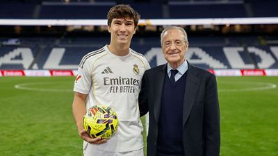 الرئيس، مع غونزالو في البرنابيو