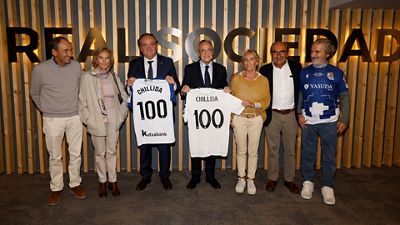 El Real Madrid participó en el homenaje a Eduardo Chillida 