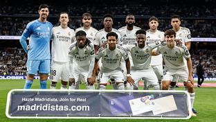 Once inicial del Real Madrid contra el Atlético