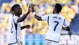 Así fue la jugada del 1-1: pase espectacular de Camavinga y zurdazo de Vini Jr.