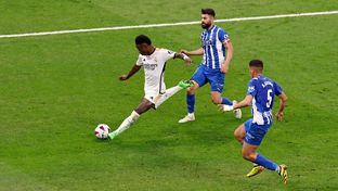 El doblete de Vini Jr. para llegar a los 50 goles en Liga con el Real Madrid