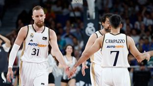 106-100: El Madrid se luce en ataque en el último partido de la Liga Regular
