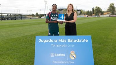 Linda Caicedo, named Healthiest Player of the 2025/26 season