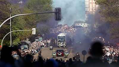 Gran recibimiento al Real Madrid