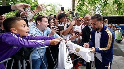 Así fue la llegada del Real Madrid a Sevilla