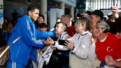 Así fue la llegada del Real Madrid a Castellón