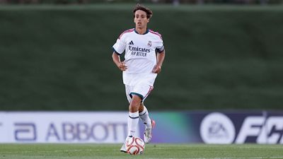 Once inicial del Castilla ante el Teruel