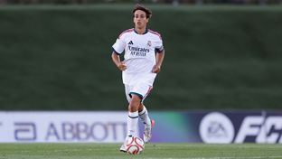 Once inicial del Castilla ante el Teruel