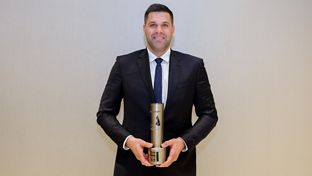 Real Madrid basketball team receives award from the Madrid Sports Press Association
