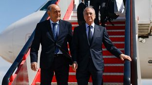 Le président, avec l'équipe à Gran Canaria