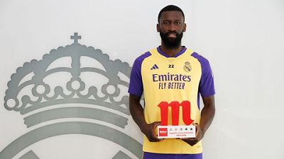 Rüdiger named Mahou Cinco Estrellas Player for April