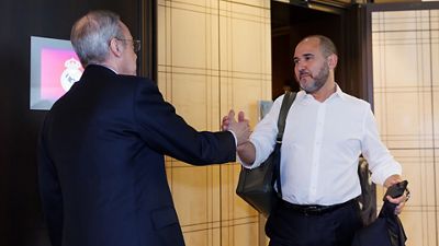 The president met up with the team ahead of the Euroleague final