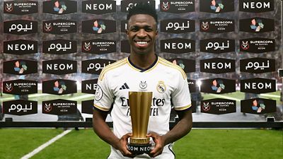 Vini Jr., 'hat-trick' y MVP de la final: "Estoy muy contento con el título, con los goles y con nuestro juego"