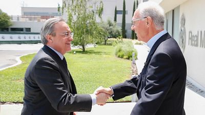 El día que Franz Beckenbauer visitó la Ciudad Real Madrid