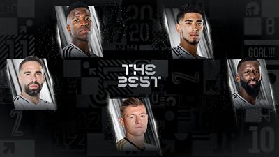Carvajal, Rüdiger, Kroos, Bellingham et Vini Jr, Prix The Best du Onze Masculin de la FIFA 2024