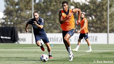 El equipo sigue preparando el partido frente al Celta