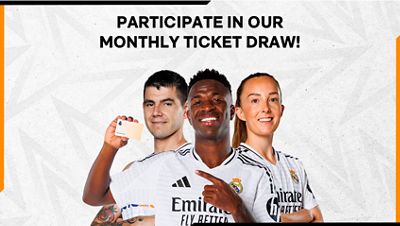 Take part in our December monthly ticket draw open to Members and Madridista Premium! 
