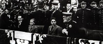 Einweihung der Tribüne des O'Donnell Stadions