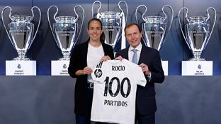 Rocío, 100 partidos con el Real Madrid