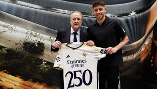 Valverde, 250 partidos con el Real Madrid