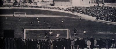 Panoramic view of the velodrome in Ciudad Lineal