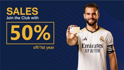 Take advantage of the sales and become a Madridista Premium or Junior at the lowest price